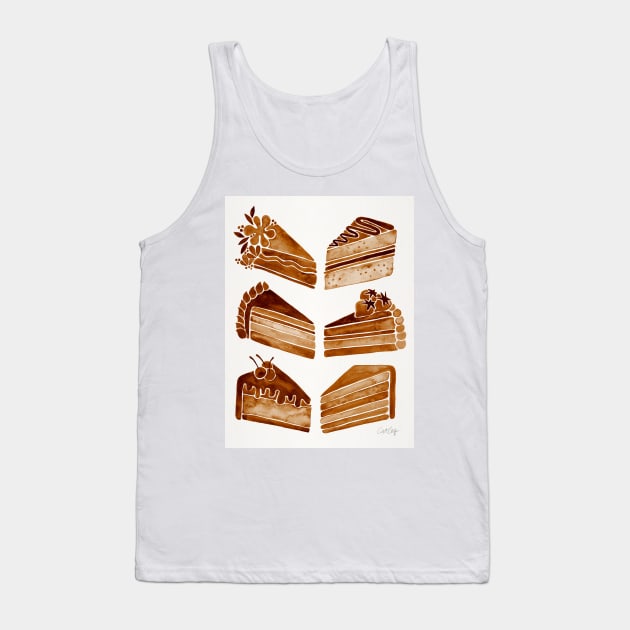 Brown Cake Slices Tank Top by CatCoq